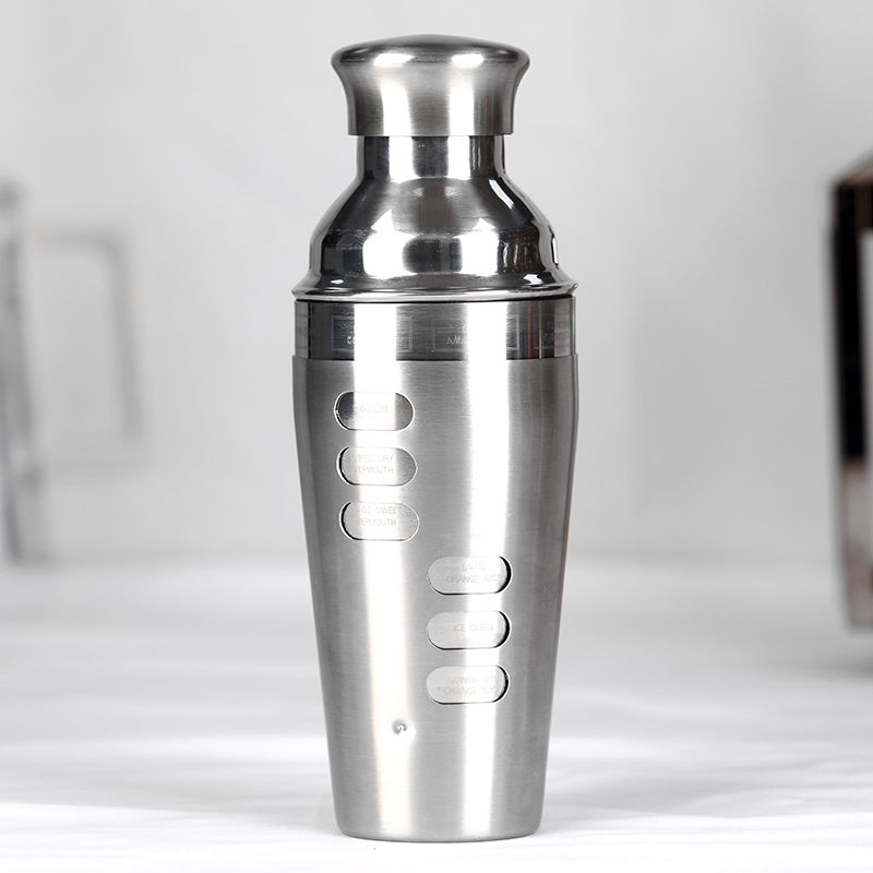 750ml Recipe Cocktail Shaker with Crown Lid,Cocktail Shaker