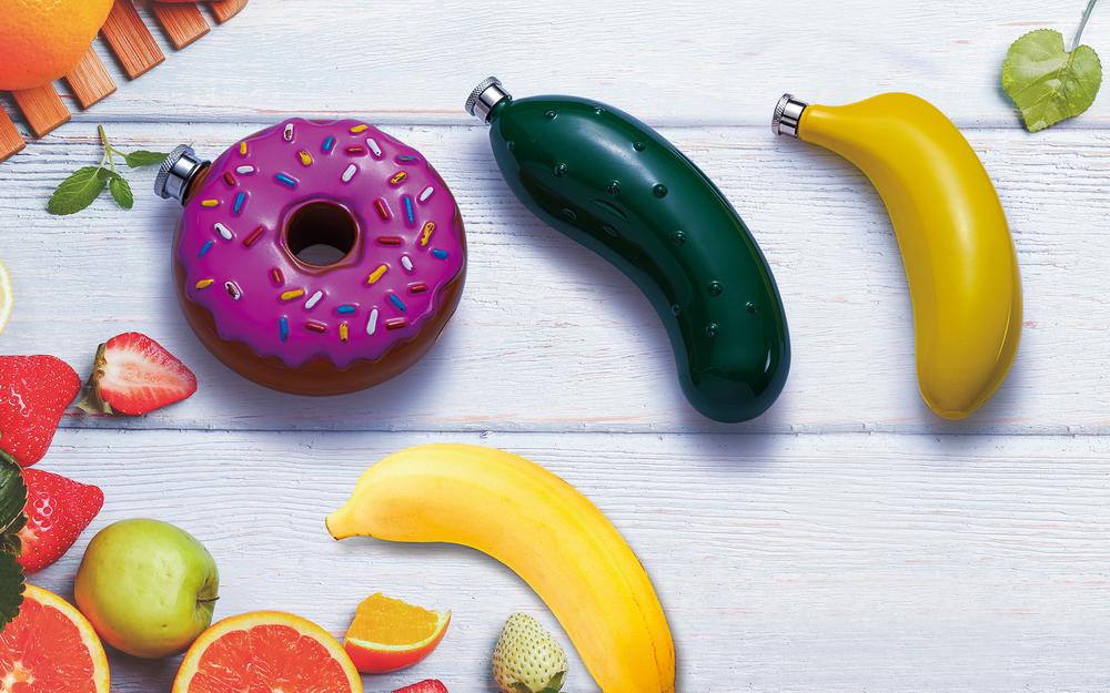 donut hip flask