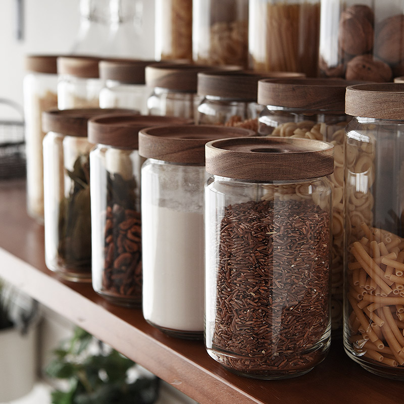 Borosilicate Glass Food Jar Glass Food Storage Container Sealed Fresh
